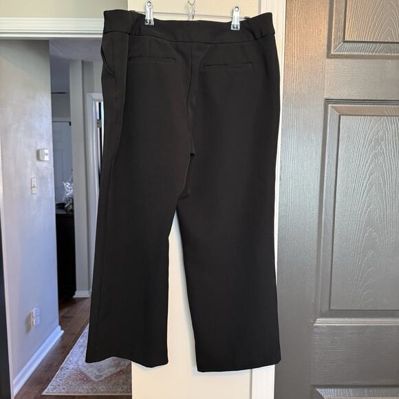 Liz Claiborne Emma Classic Black Ankle Pants Size 12 Staple Office Essential - Picture 2 of 13